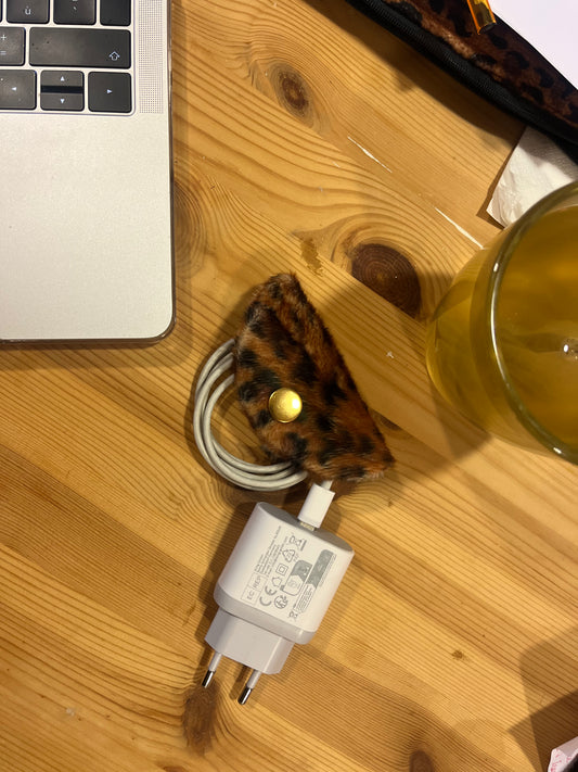 Attache-câbles léopard