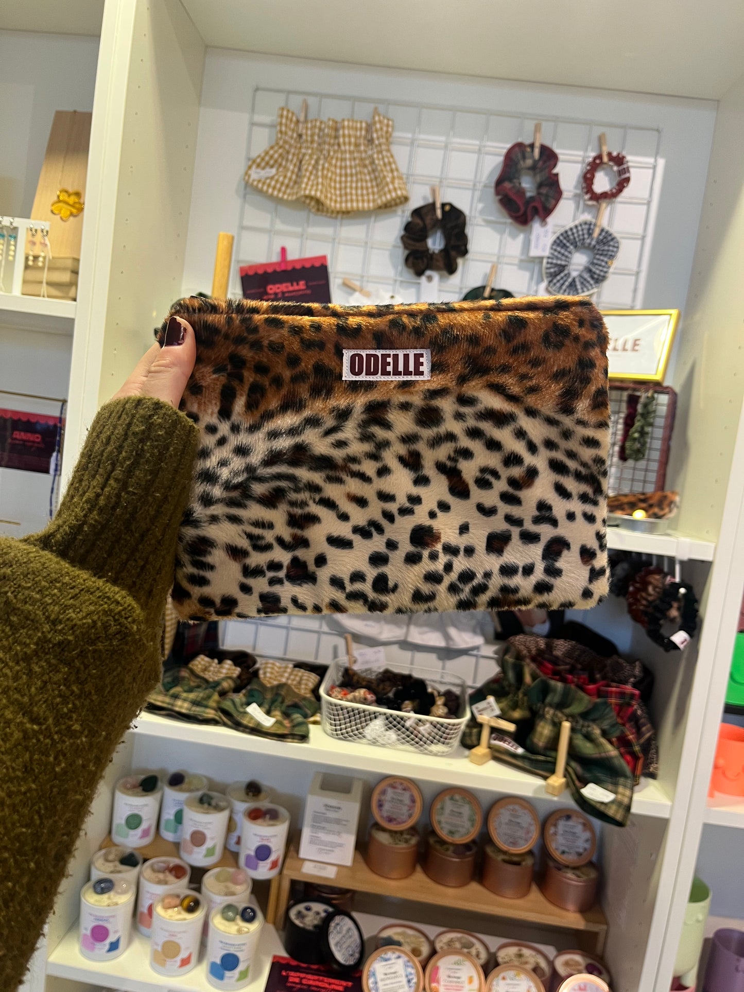 Pochette léopard S